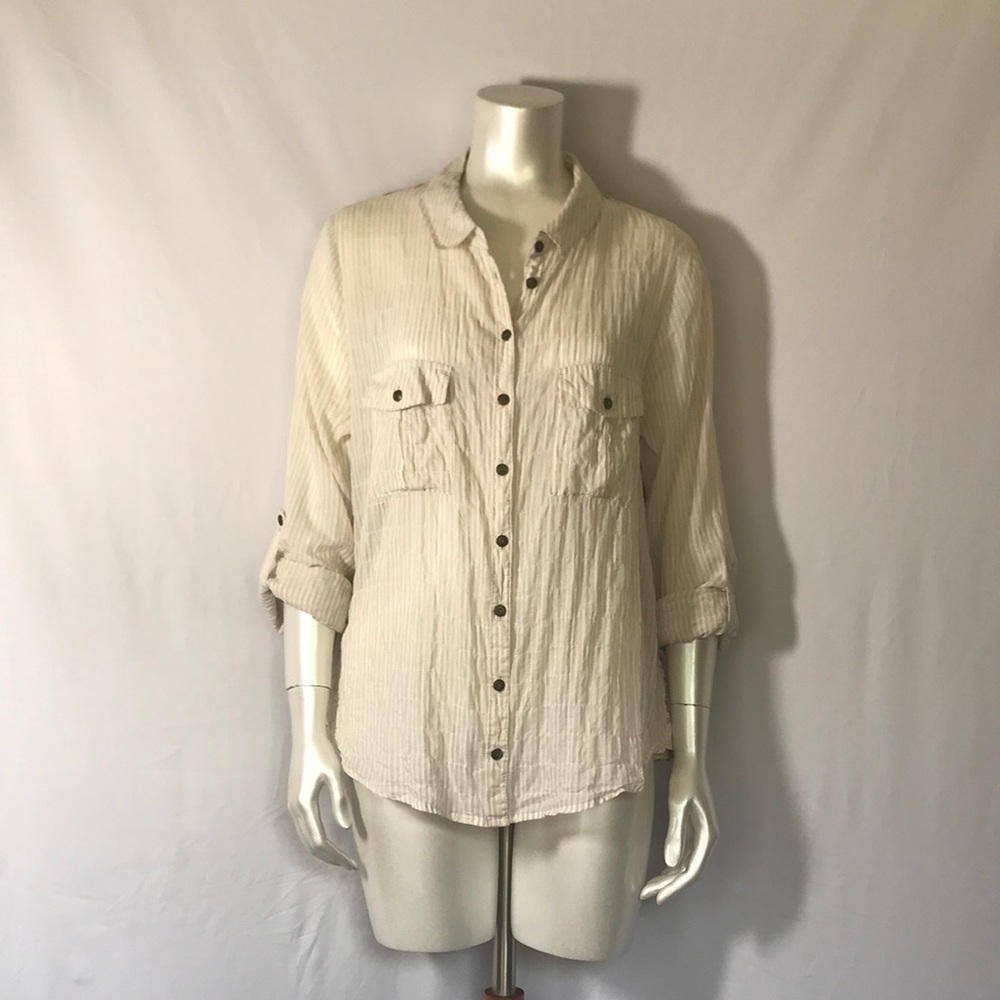 free people Blouse with Floral Back